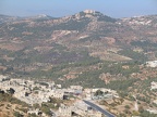 Ansicht von Qalaat er-Rabad aus der Ferne