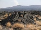 Blick zum Erta Ale, mit Lava-Aufbruch