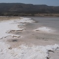 Salzkrusten am Ufer des Assalsees
