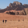 Wüstenlandschaft mit Beduinenzelten