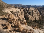 Landschaft mit Sandstein-Felsen, Blick nach Osten