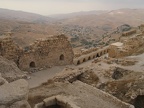 Blick über das Burggelände von Kerak nach Westen