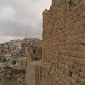 Mauern der Burg von Kerak, mit Blick nach Süden