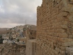 Mauern der Burg von Kerak, mit Blick nach Süden