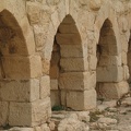 Mauerbögen in der Burg von Kerak, am Donjon