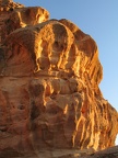 Sandstein-Felsklippe in der Abendsonne