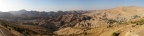 Panorama-Rückblick über das Gebiet von Petra_180