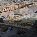 Staumauer im Wadi Dahm