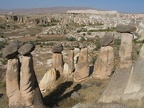Landschaft mit Felsformationen, bei Çavusin