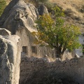Felsen-Haus mit Baum