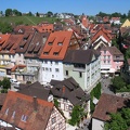 Meersburg, Blick vom Dagobertsturm über die Altstadt