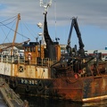 "Rost-Schiff" im Hafen von Mallaig