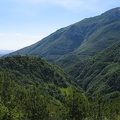 Hoch über dem Salinello-Tal, mit Castel Manfrino