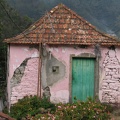 rosafarbene Hütte