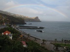 Uferpromenade bei Canico del Baixo, mit Regenbogen