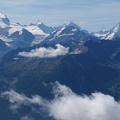 Weißhorn und Dent Blanche (Walliser Alpen), vom Torrenthorn