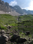 Westlicher Schochenalpsee gegen Wilder Kasten (2542 m) und Peischelspitze (2512 m)