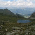 Blick über den Obstanser See in die Villgratner Berge