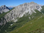 Crode de Longerin (2523 m; links) und Porze/Cima Palomino (2599 m)
