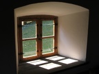 Glentleiten, Fenster am Haus aus Rottau