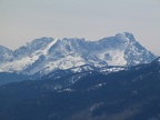Alpspitze und Zugspitze, von Nordosten