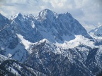 219 1911 Raffelspitze Hochkarspitze Woerner von Fleischbank-Bergkamm TelekonverterRaffelspitze, Hochkarspitze und Wörner (von Osten)