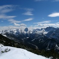 360º-Panorama vom Bergkamm westlich der Fleischbank_360