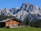 Litzlalm-Hütte gegen Stadelhorn und Mühlsturzhörner